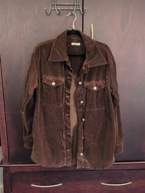 Good American Brown Corduroy Shaket 00/0